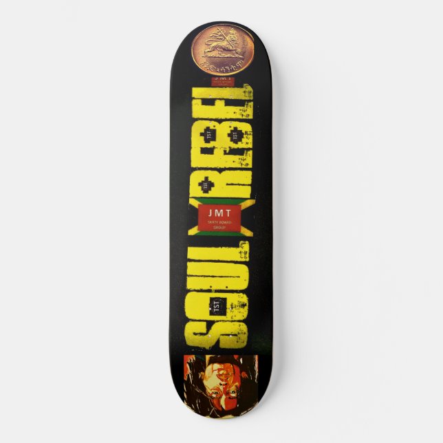 SOUL REBEL  8 1/4" Skateboard Deck (Front)