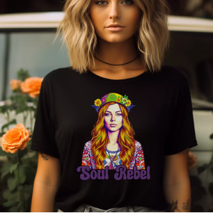 Soul Rebel T-Shirt- Groovy Tee- Retro Shirt