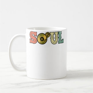 Soul Record Jazz Funk Turntable Vinyl Music Saxoph Coffee Mug