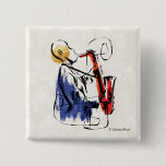 Soul | Saxophone Player Editorial Art Button