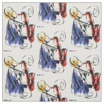 Soul | Saxophone Player Editorial Art Fabric