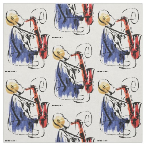 Soul | Saxophone Player Editorial Art Fabric