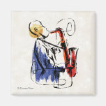 Soul | Saxophone Player Editorial Art Magnet