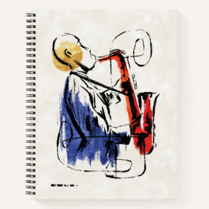 Soul   Saxophone Player Editorial Art Notebook