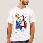 Soul | Saxophone Player Editorial Art T-Shirt<br><div class="desc">Disney/Pixar's Soul | Jazz saxophone player editorial style painting.</div>
