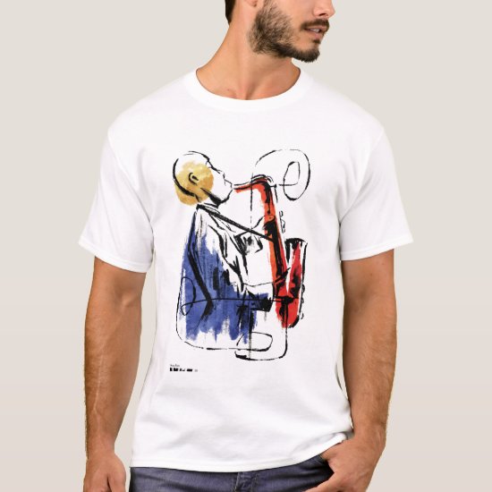 Soul | Saxophone Player Editorial Art T-Shirt