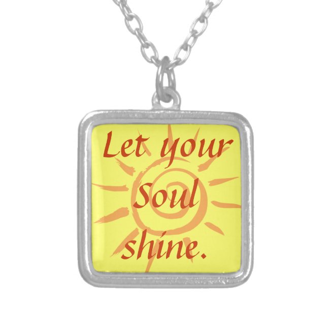 Soul Shine Silver Plated Necklace (Front)