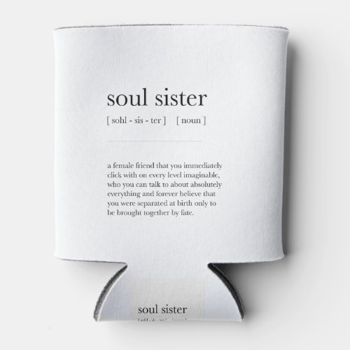 soul sister Definition Meaning Dictionary Art Deco Can Cooler