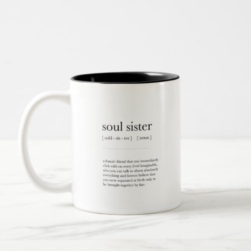 soul sister Definition Meaning Dictionary Art Deco Two_Tone Coffee Mug