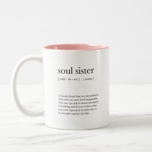 soul sister Definition Meaning Dictionary Art Deco Two_Tone Coffee Mug