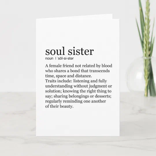 soul sister card funny card for soul sister soul sister birthday card for soul sister best soul sister ever