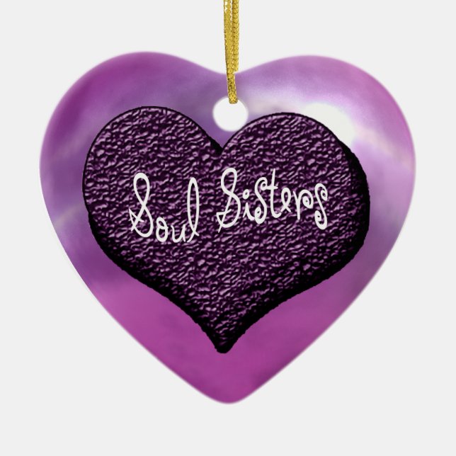 Soul Sisters Ceramic Ornament (Front)