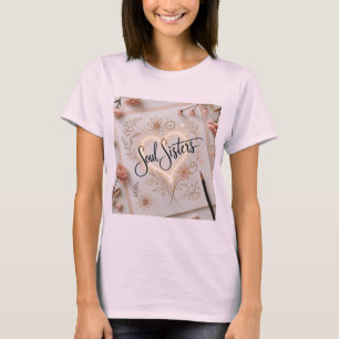 Soul Sisters Elegant Calligraphy T-Shirt