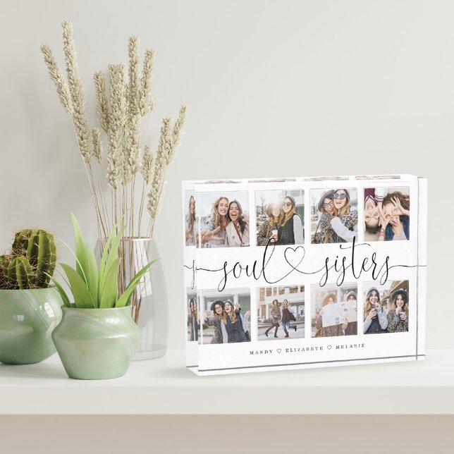 Soul Sisters Script Gift For Friends Photo Collage (Creator Uploaded)
