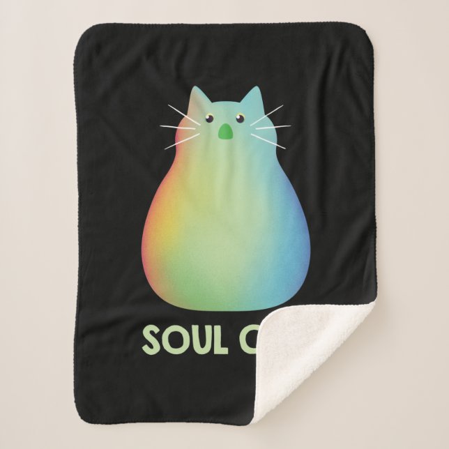 Soul | Soul Cat Sherpa Blanket (Front)