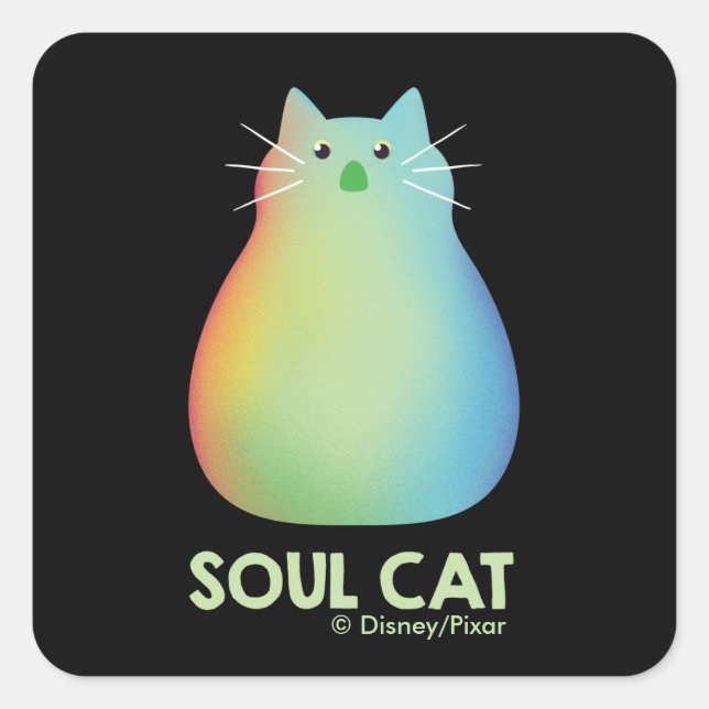 Soul | Soul Cat Square Sticker (Front)