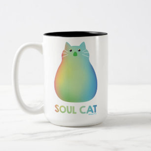 Soul Soul Cat Two-Tone Coffee Mug
