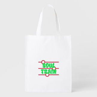 SOUL TRAIN MUSIC GROCERY BAG