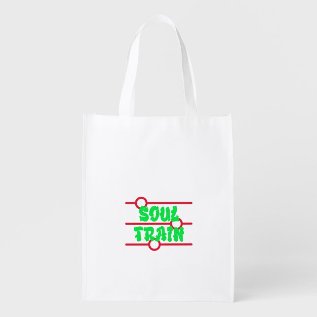 SOUL TRAIN MUSIC GROCERY BAG (Front)