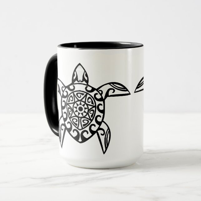 Soul Turtle - Hand drawn design that embodies Mug (Front Left)