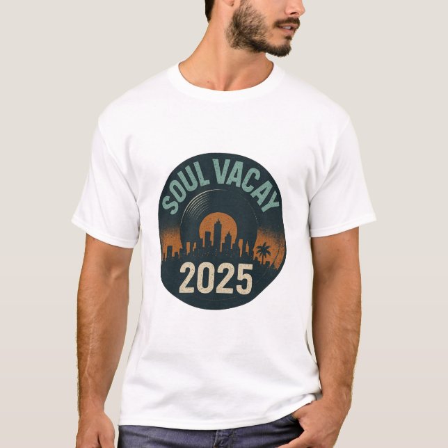 Soul Vacay 2025 Unisex Logo Tee (Front)