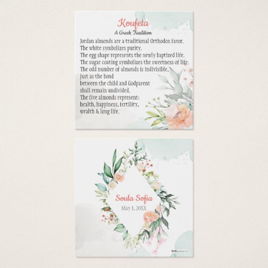 Soula Koufeta Card (Front & Back)