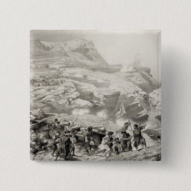 Soulak Pass at Akhati, Dagestan, plate 61 from a b Button (Front)