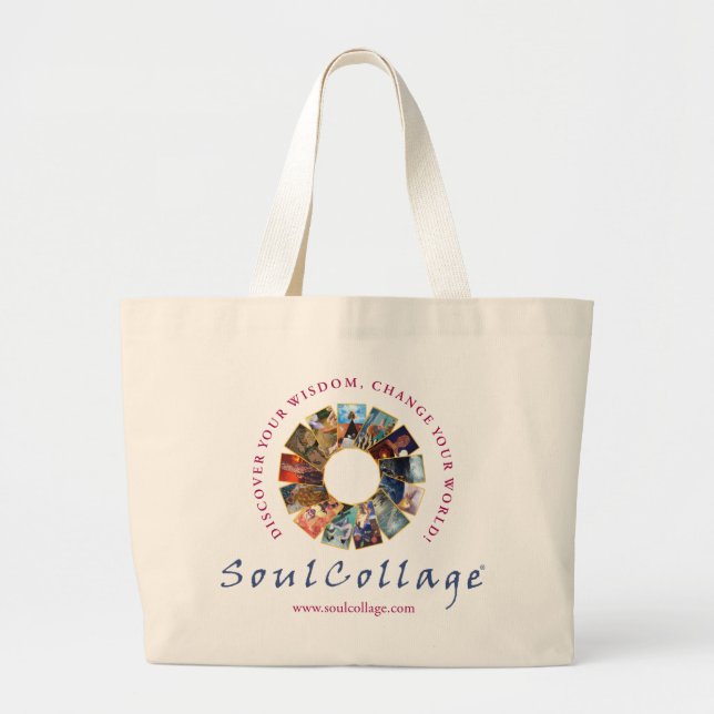 SoulCollage® Logo Jumbo Tote (Front)