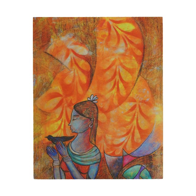 Soulful Connection of Nature and Tradition Wood Wall Art (Front)