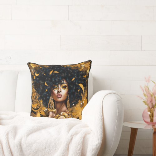 Soulful Diva Splash Diva Inspired Throw Pillow