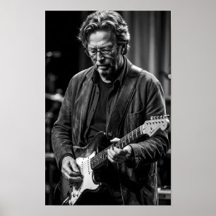 Soulful Midnight Guitar Reverie Poster