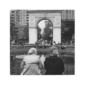 Soulful Moment: Washington Square Park Metal Print
