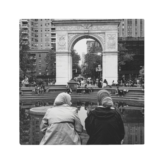 Soulful Moment: Washington Square Park Metal Print (Front)