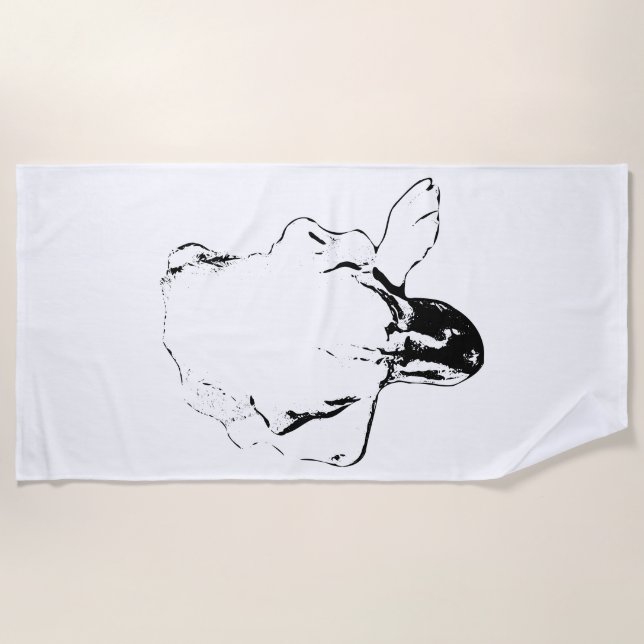 Soulful Rest Dog Beach Towel (Front)