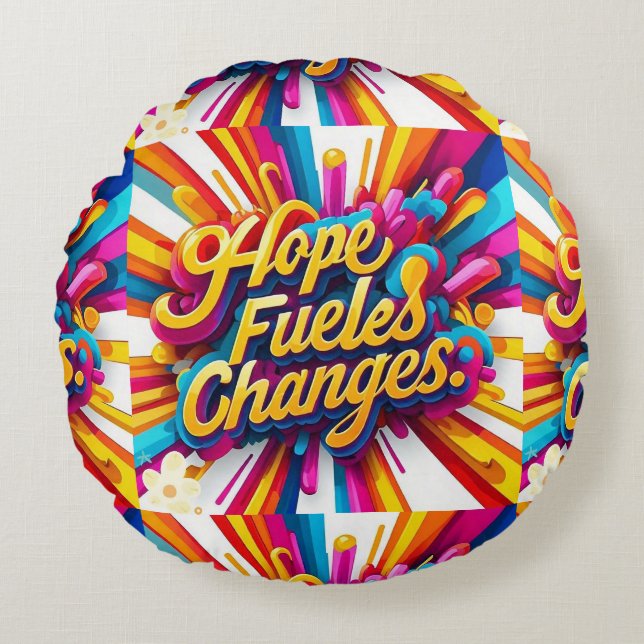 "Soulful Revival" Round Pillow (Front)