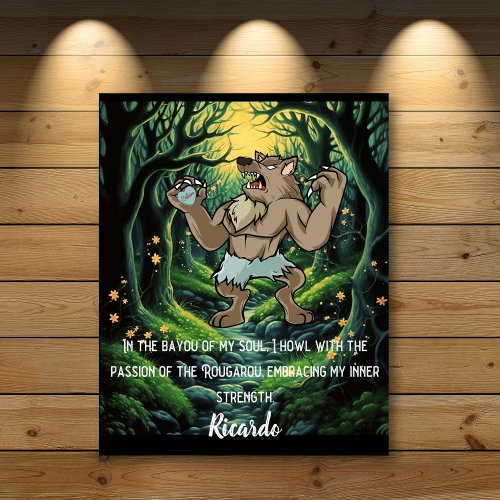 Soulful Rougarou Strength Inspirational Poster