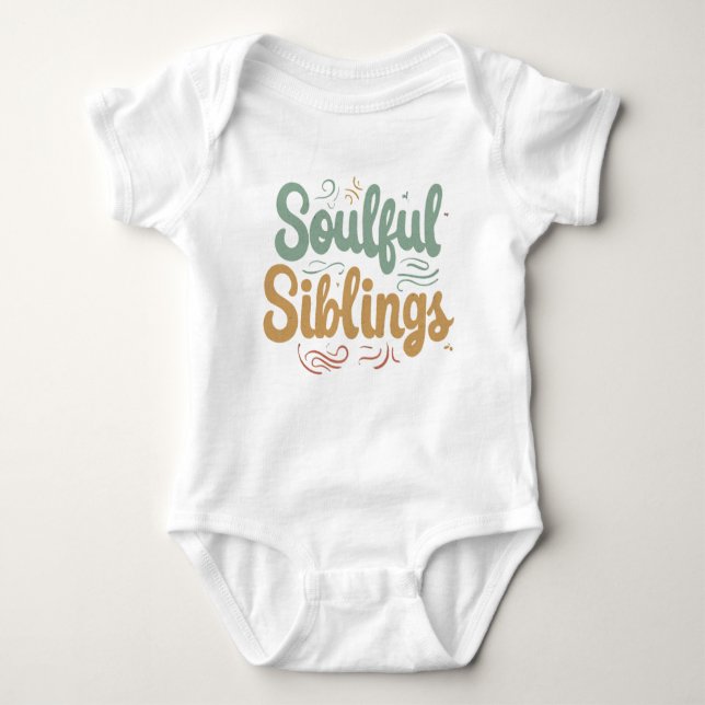 Soulful Siblings Baby Bodysuit (Front)