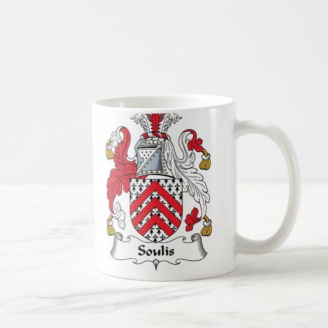 Soulis Family Crest Coffee Mug (Right)