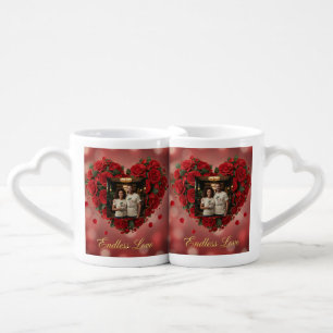 Soulmate Connection: Personalized Heart-to-Heart Coffee Mug Set