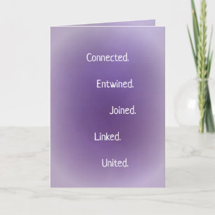Soulmate Connection Poem Holiday Card