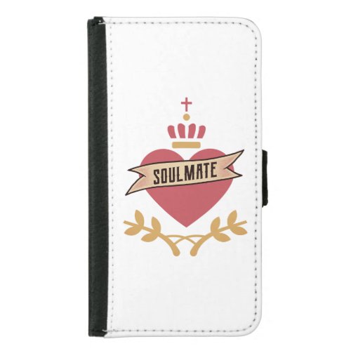 Soulmate Jesus Sacred Heart Galaxy Wallet Case