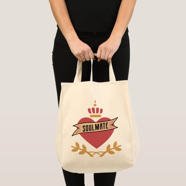 Soulmate Jesus Sacred Heart Tote Bag (Front (Product))