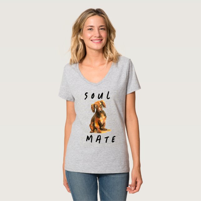 Soulmate sausage dog T-Shirt (Front Full)