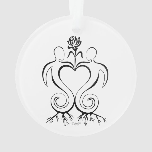 Soulmate Union Circle Ornament (Back)