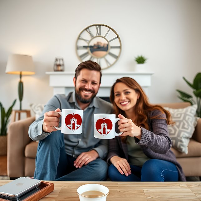 Soulmates in Harmony Personalized Couples Mug (Creator Uploaded)