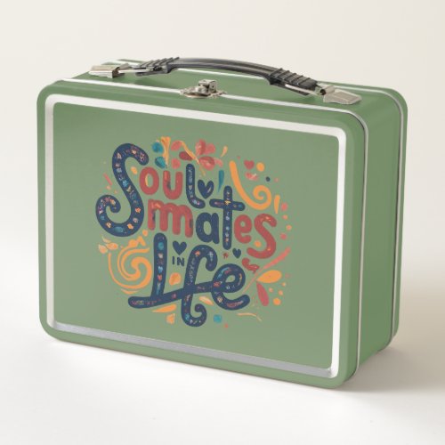 SOULMATES IN LIFE METAL LUNCH BOX