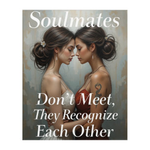 Soulmates Inspirational Womens Friendship Art