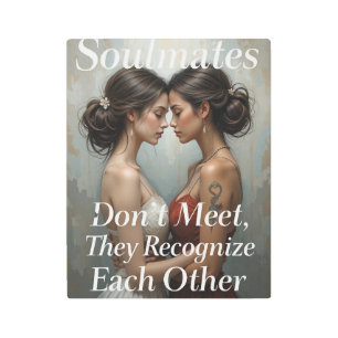 Soulmates Inspirational Womens Friendship Art