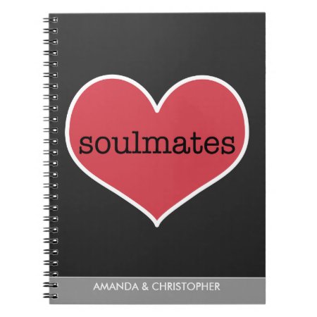 Soulmates Love Personalized Notebook
