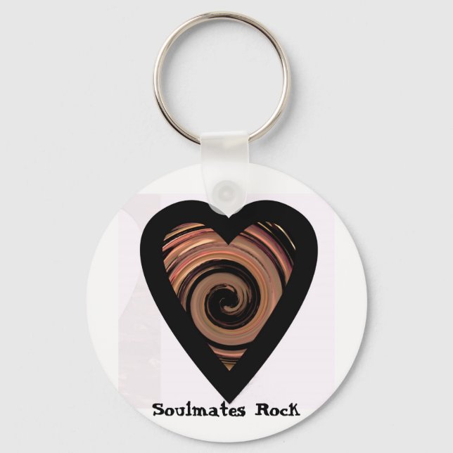 ("Soulmates Rock"* Keychain (Front)
